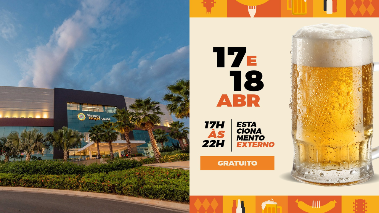 Primeira edição do Beer Fest em shopping de Cuiabá traz cervejarias artesanais, gastronomia e música ao vivo
