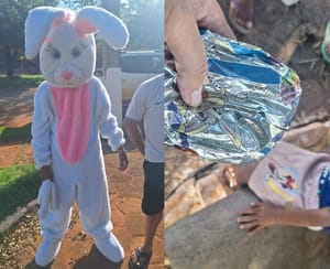 “Coelhinho do CV” é preso ao distribuir ovos para atrair crianças ao crime