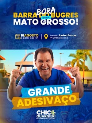 Chico Guarnieri promove adesivaço neste domingo